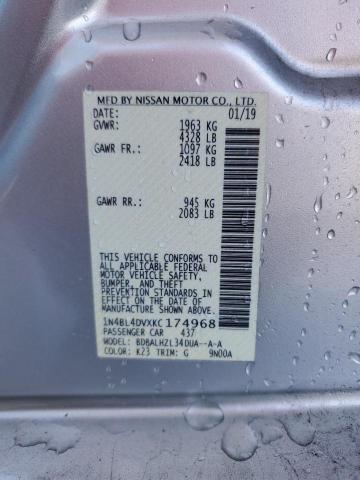 1N4BL4DVXKC174968 Nissan ALTIMA SV