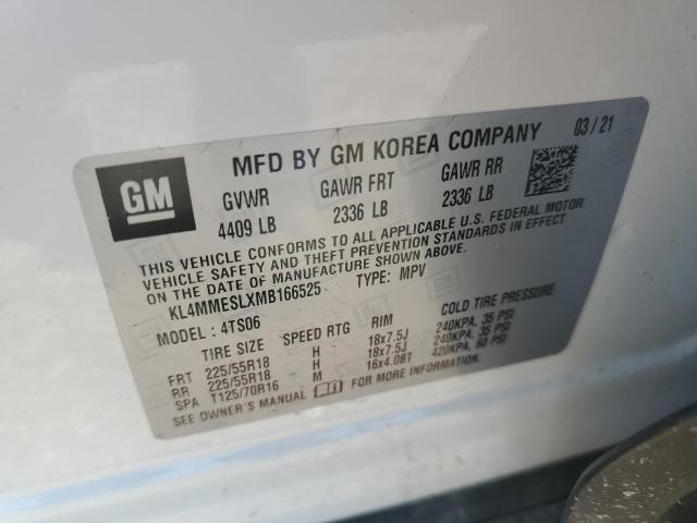 KL4MMESLXMB166525 Buick Encore Gx Select