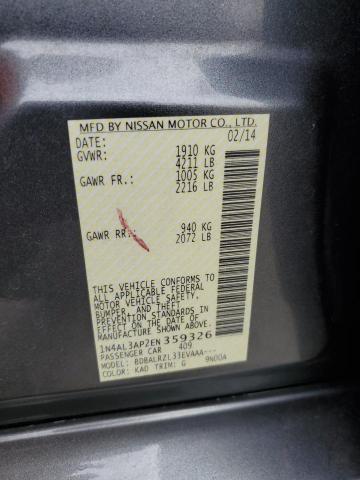1N4AL3AP2EN359326 Nissan ALTIMA 2.5