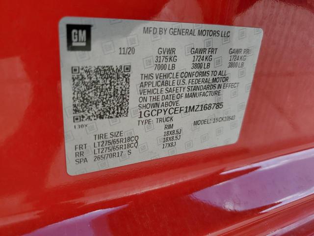  CHEVROLET ALL Models 2021 Червоний