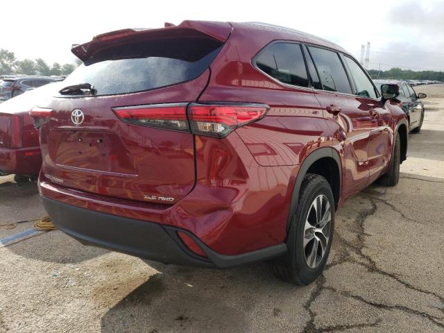 VIN 5TDGZRBH5LS019141 2020 Toyota Highlander, Xle no.3