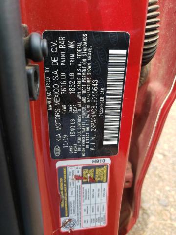 3KPA24AD8LE295643 Kia Rio LX 10