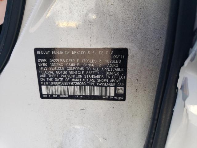 3HGGK5G87FM726060 Honda FIT EX