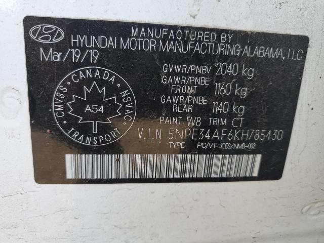 5NPE34AF6KH785430 | 2019 HYUNDAI SONATA LIM