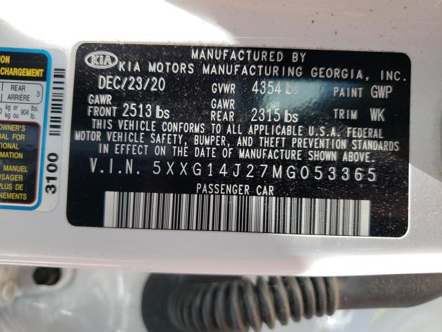 5XXG14J27MG053365 KIA K5 LXS