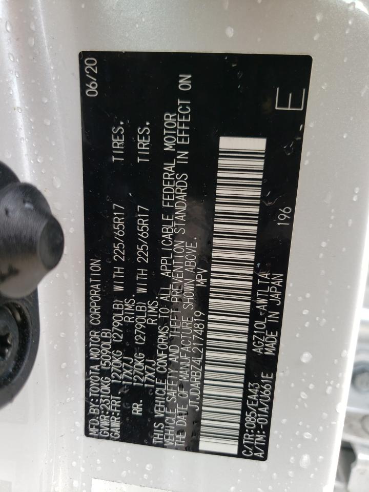 JTJDARBZ4L2174819 LEXUS NX 2020