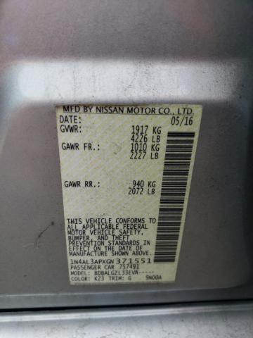 1N4AL3APXGN371551 Nissan ALTIMA 2.5