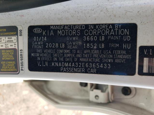 KNADM4A32E6365433 KIA RIO LX