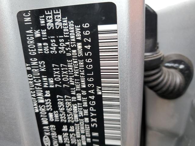 5XYPG4A36LG654266 KIA SORENTO L