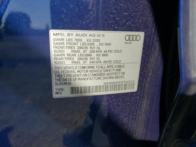 2015 AUDI Q7 TDI PRE - WA1WMAFE2FD022732