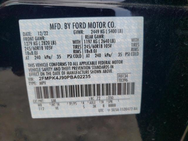 2FMPK4J90PBA02235 2023 FORD EDGE - Image 12