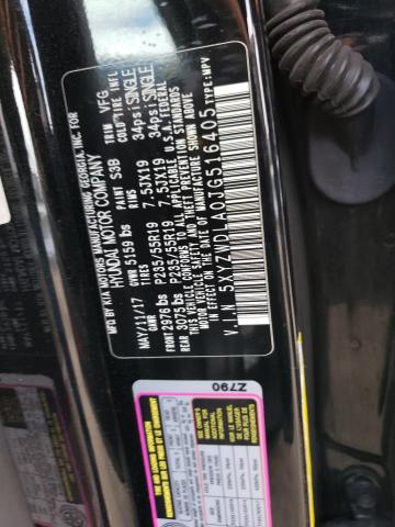 5XYZWDLA0JG516405 Hyundai SANTA FE SPORT