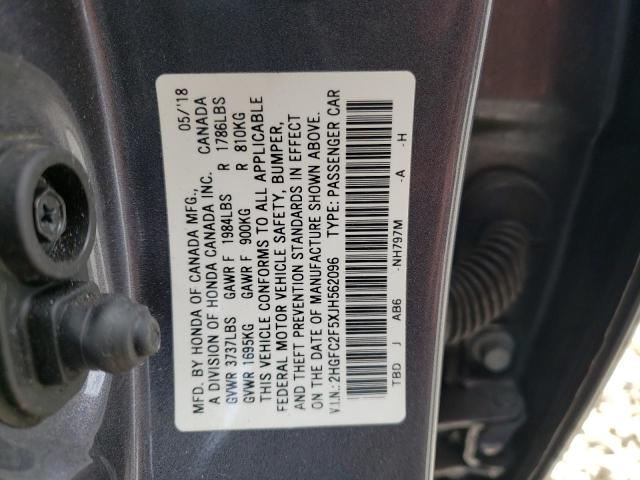 2HGFC2F5XJH562096 Honda Civic Lx