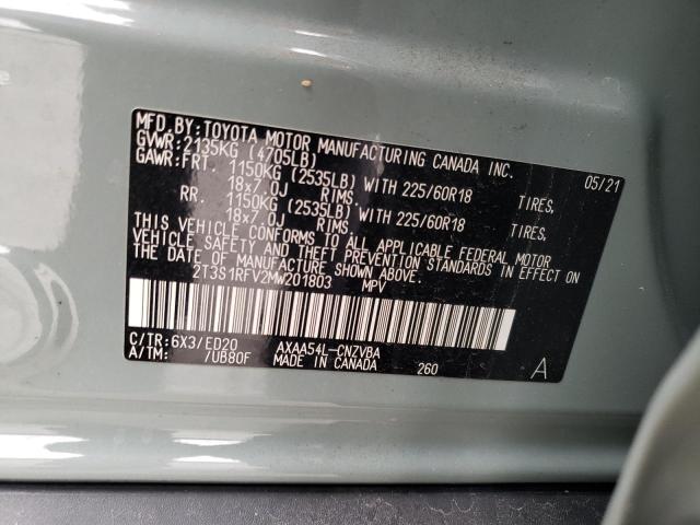 2021 TOYOTA RAV4 TRD O - 2T3S1RFV2MW201803