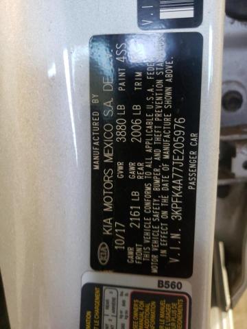 3KPFK4A77JE205976 KIA FORTE LX