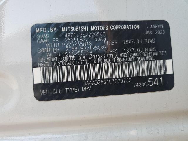 JA4AD3A31LZ029732 Mitsubishi Outlander Se
