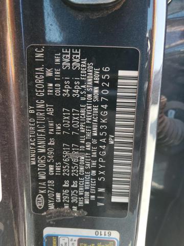 5XYPG4A53KG470256 KIA SORENTO LX