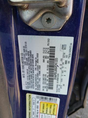 3FA6P0LU0GR241335 Ford Fusion Se Hybrid
