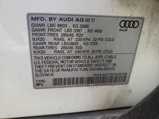 VIN WA1LAAF79HD050138 2017 Audi Q7, Premium Plus no.13