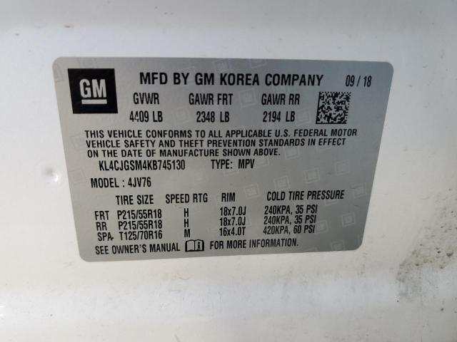 KL4CJGSM4KB745130 Buick Encore Essence