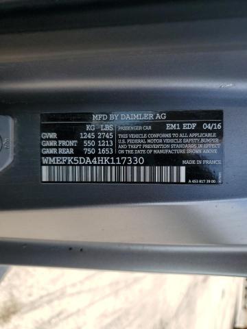  SMART FORTWO 2017 Жовтий