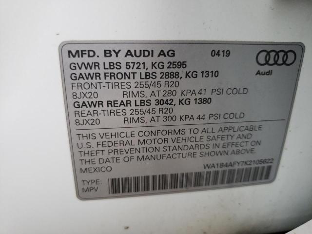 WA1B4AFY7K2105622 Audi SQ5 PREMIU 13