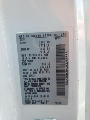 3N6CM0KN4JK698999 Nissan NV200 2.5S