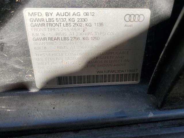 VIN WA1UFAFL3DA119887 2013 Audi A4, Premium Plus no.12