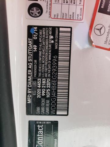 WDDGJ4HB6EG293996 Mercedes-Benz C 250