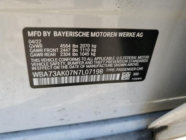 BMW 228XI 2022 WBA73AK07N7L07198 Thumbnail 12