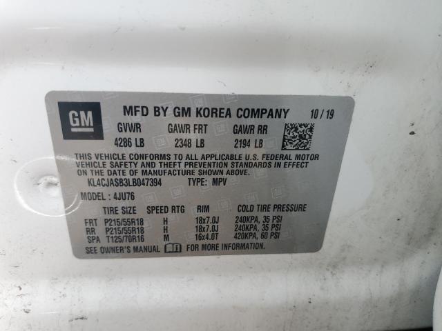 KL4CJASB3LB047394 Buick Encore Preferred