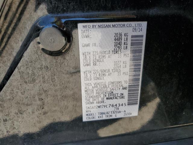 5N1AT2MT7FC764345 Nissan ROGUE S