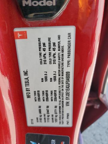5YJ3E1EA3JF046009 Tesla MODEL 3