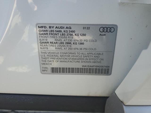 WA1EAAFY5N2057404 2022 AUDI Q5, photo no. 13