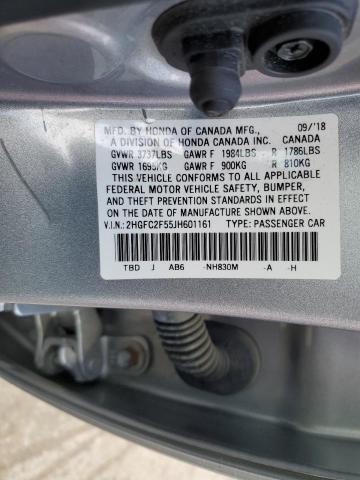 2HGFC2F55JH601161 Honda Civic Lx