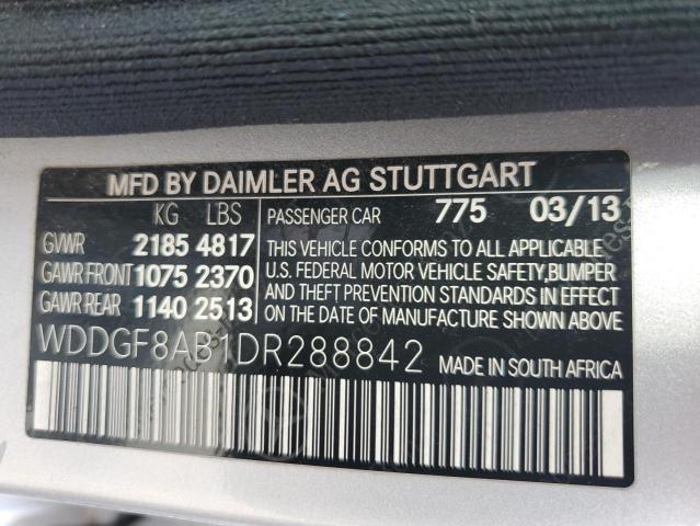 VIN WDDGF8AB1DR288842 2013 Mercedes-Benz C-Class, 3... no.12