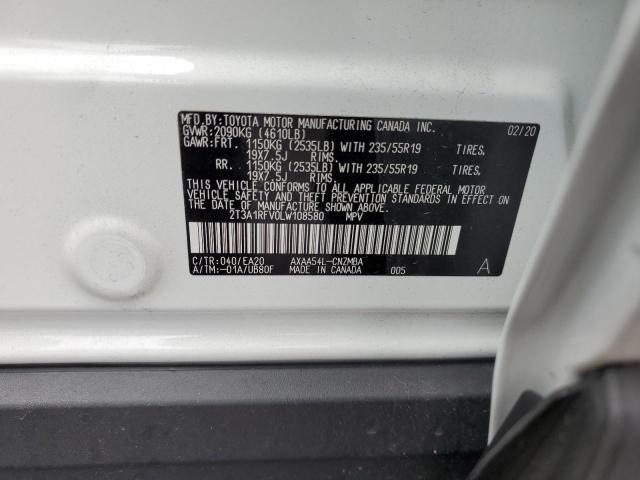 2020 TOYOTA RAV-4 - 2T3A1RFV0LW108580