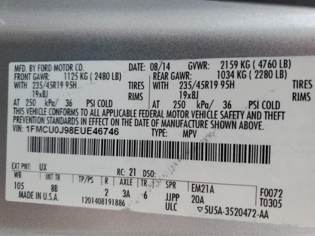 1FMCU0J98EUE46746 Ford Escape Titanium