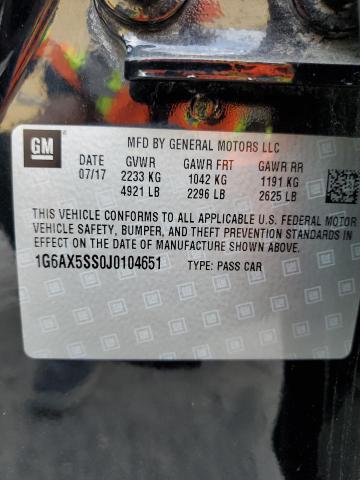 1G6AX5SS0J0104651 Cadillac CTS LUXURY