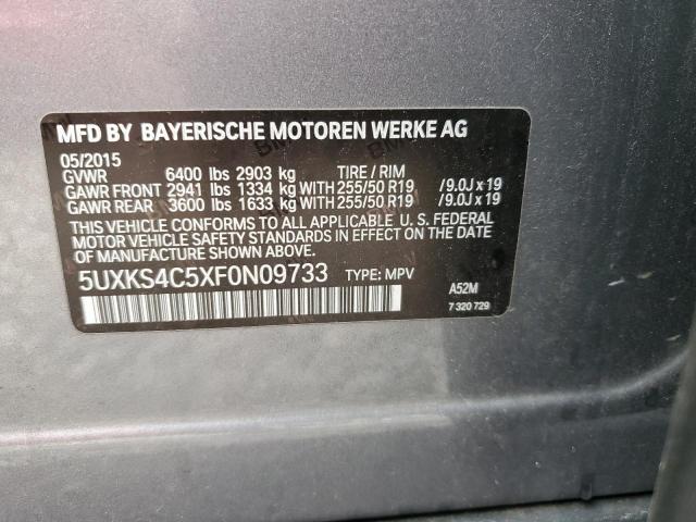 5UXKS4C5XF0N09733 2015 BMW X5, photo no. 13