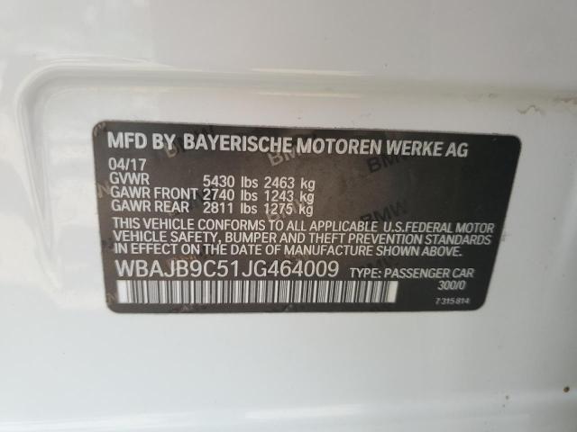 WBAJB9C51JG464009 BMW M550xi