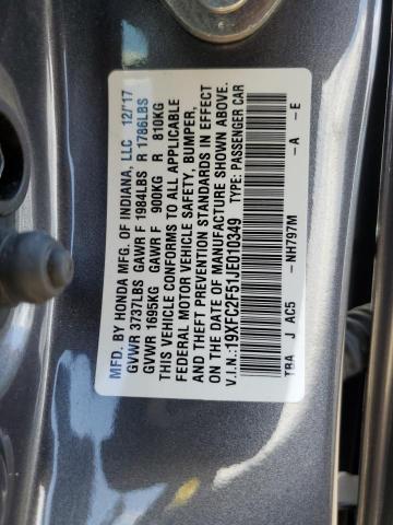 19XFC2F51JE010349 Honda Civic Lx