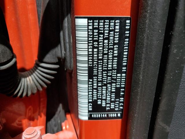 2016 VOLKSWAGEN BEETLE SE - 3VWJ07AT5GM616402