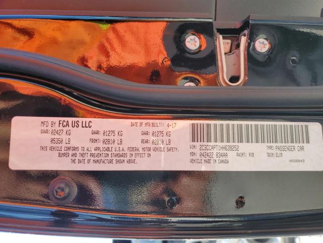 2017 CHRYSLER 300C PLATI - 2C3CCAPT1HH639252