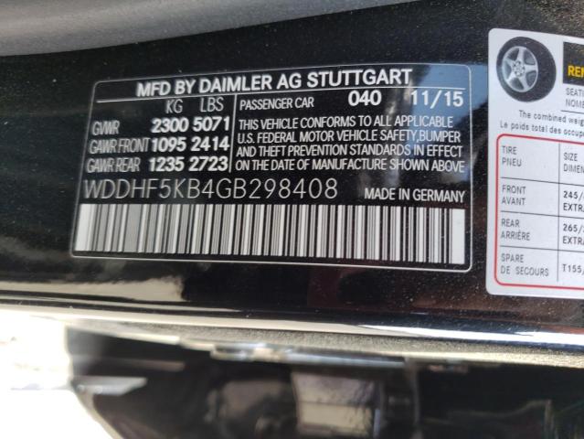 WDDHF5KB4GB298408 Mercedes-Benz E 350