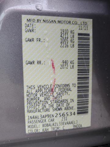 1N4AL3AP9EN256534 Nissan ALTIMA 2.5