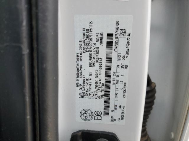 1FTFW1EF7FFB92843 Ford F150 Supercrew