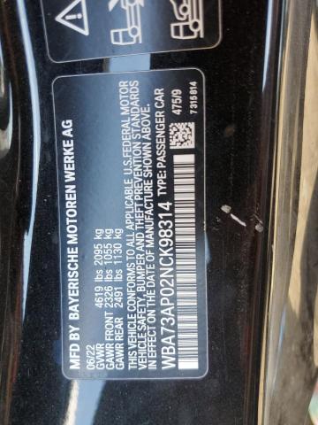 WBA73AP02NCK98314 BMW 430xi
