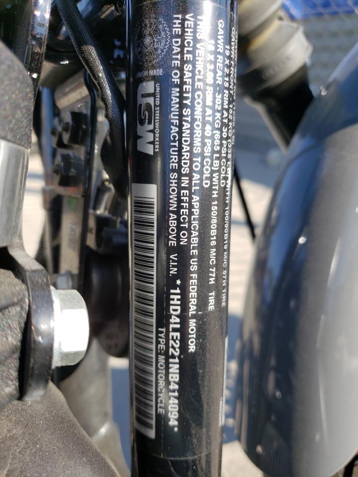 1HD4LE221NB414094 HARLEY-DAVIDSON XL883 N 2022