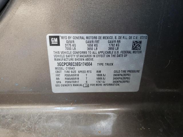 3GCPCREC3EG174564 Chevrolet Silverado C1500 Lt